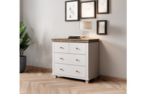 KOMODA EVORA - BIJELA ABISKO PEPEO/HRAST