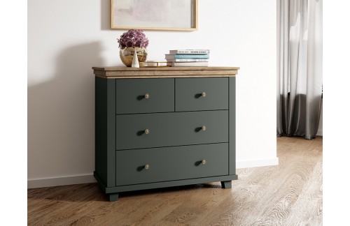 KOMODA EVORA - ZELENA/LEFKAS HRAST