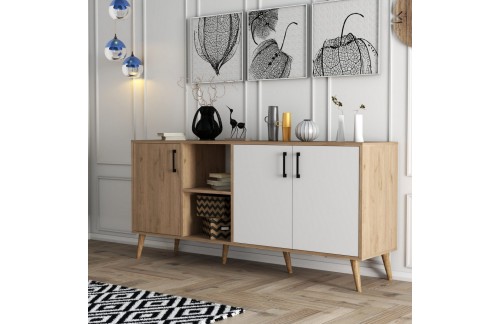 Komoda Lamon (Hrast/Bijela)