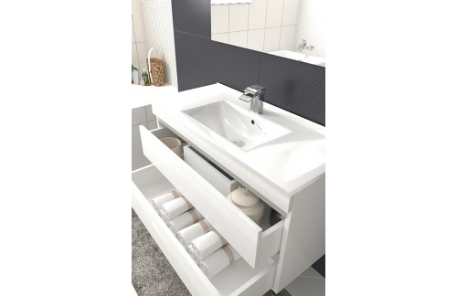 Ormarić s ladicama i umivaonikom CLOUD - 80 cm