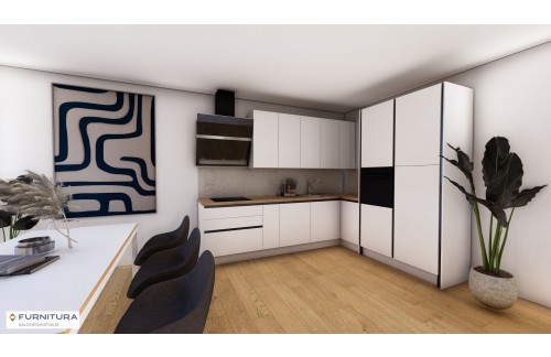 KUTNA BLOK KUHINJA INFINITY 305x242 cm - ODMAH DOSTUPAN