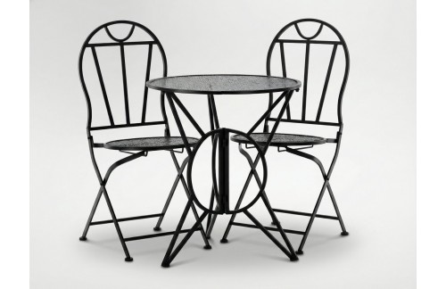 Metalna vrtna garnitura Meta (mizica + 2 stola)