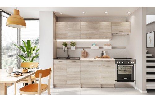 MINI KUHINJA MELA 1,8/2,4 – SONOMA HRAST 