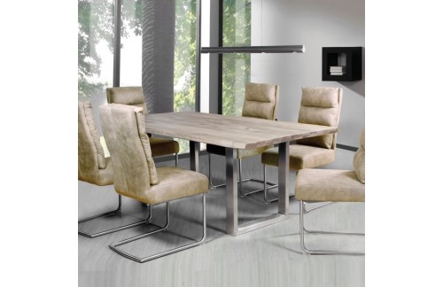 Srebrne noge od inoxa za blagovaonski stol Chicago