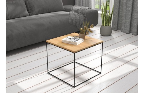 Moderna klupska stolić ELENA 50x50 - CRNA