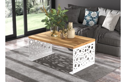 Moderni stolić za kavu RINA - BIJELA