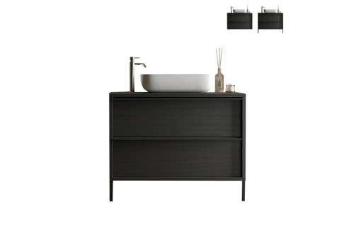 Moderna kupaonska komoda s umivaonikom 79x64 cm STEEL 438986-T79