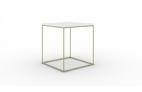 Moderna kvadratna stolić za kavu Adina - ZLATNA
