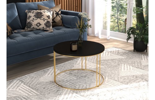 Moderna okrugla stolić NOEL - ZLATNA