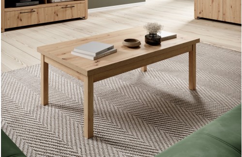 Moderna pravokutna klupska stolić JANEZ, hrast Artisan - HRAST ARTISAN