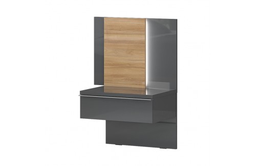 ELEGANTAN NOĆNI ORMARIĆ KALLA ONYX SA RASVJETOM