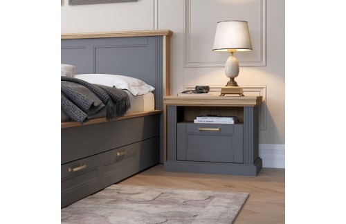 NOĆNI ORMARIĆ KALLA TARA-GRAFIT