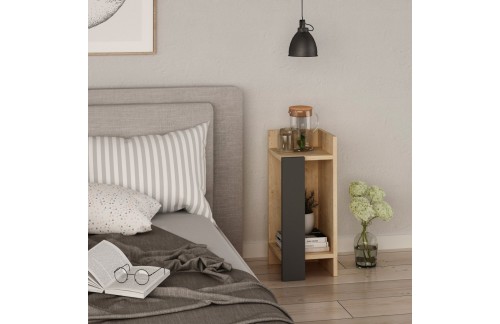Noćni ormarić Panor (Hrast/Antracit)