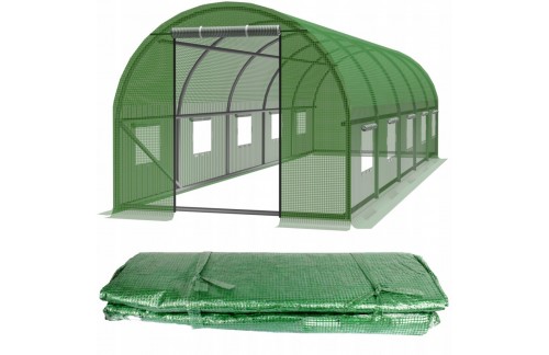 Ojačana folija Livaro za vrtni tunel 8x3m (ZELENA)