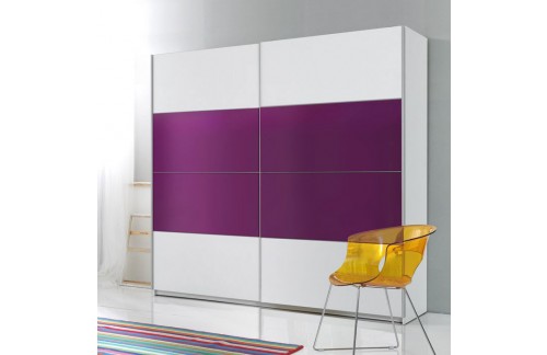 Klizni ormar EMMA (bijela-lila)-220