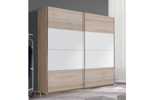 Klizni ormar EMMA (sonoma hrast-bijela)