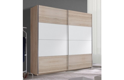 Klizni ormar EMMA (sonoma hrast-bijela)-180 - RASPRODAJA