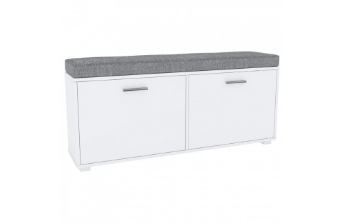 Ormarić za cipele PELAGO 120 (bijela + siva)