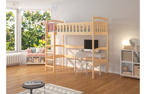 Dječji krevet na kat s galerijom MIAGO 200x90 cm