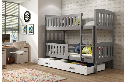 KREVET NA KAT KUBUS 200X90 S LADICOM (VIŠE BOJA) - GRAFIT