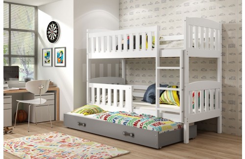 KREVET NA KAT KUBUS 2 200X90 SA DODATNIM LEŽAJEM (VIŠE BOJA) - BIJELA