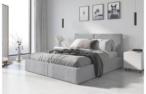 KREVET HILTON 160X200 CM - SIVA BOJA - NA ZALIHI