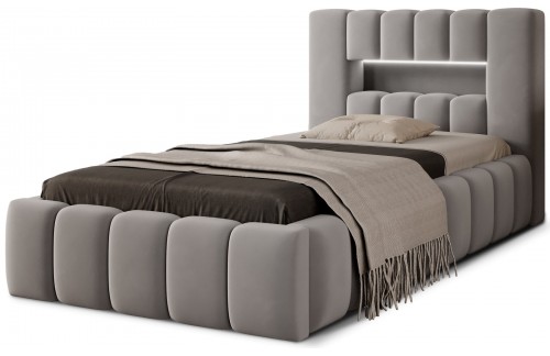 Krevet Lamica 90x200 s drvenim okvirom, podiznim mehanizmom i spremištem za posteljinu