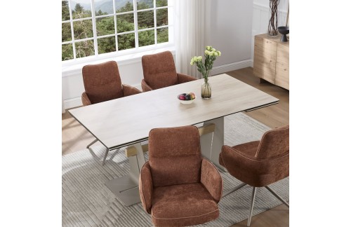 Proširivi blagovaonski stol NIMIS (smeđa)