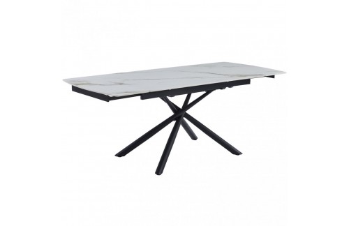 Produživi stol GAVILIA (bijela/zlatna)