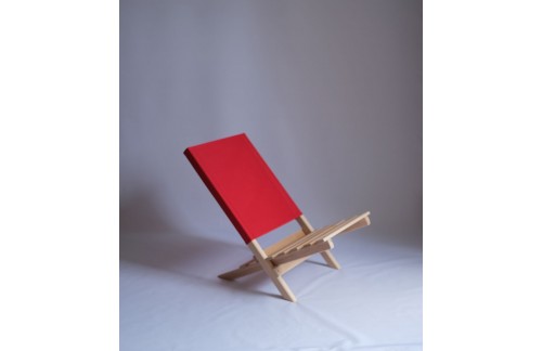 Sklopiva stolica LepLes -Crvena