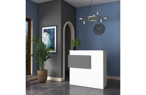 Recepcijski stol Tamor (Bijela/Antracit)