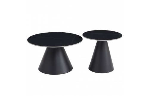 Set od dva klupska stoli PALIN (crna)