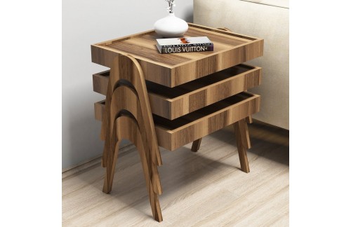 Set pomoćnih stolića Foni (Orah)