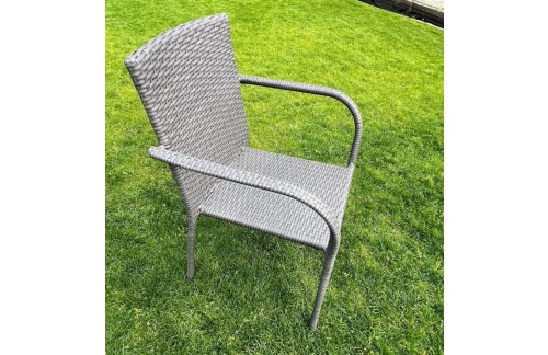 Set od osam vrtnih stolica BELLO GIARDINO-sivih