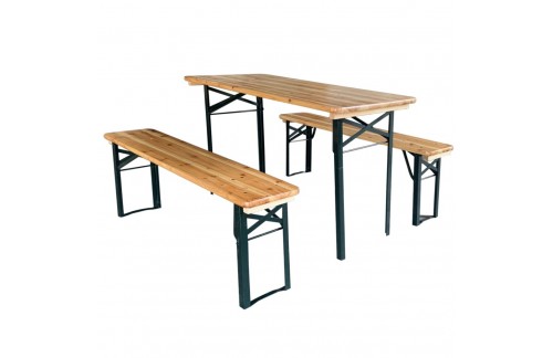 Set sklopivog stola i 2 klupe Florano