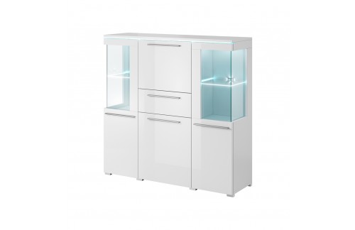 ŠIROKA VITRINA INDIA - BIJELA