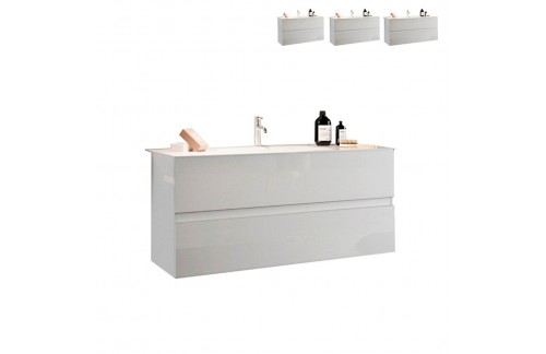 Moderan kupaonski ormarić s 2 ladice, bijeli - START 439013-S100