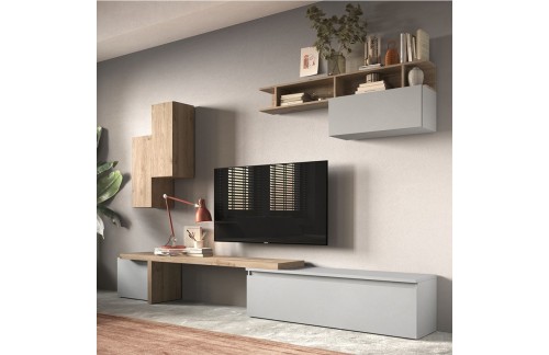 Moderna zidna TV jedinica s ormarićima INFINITY 2.0 900033