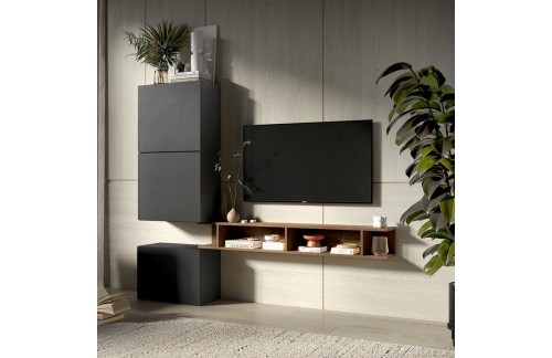 Moderna viseća TV jedinica s otvorenim kubusima INFINITY 2.0 900051