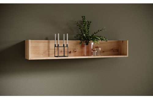 Zidna polica JANEZ, 120 cm - HRAST ARTISAN