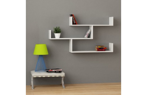 Zidna polica Nela (Bijela)