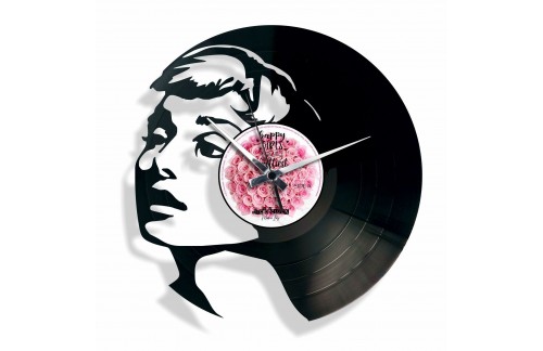 Zidni sat Disc'o'clock World Audrey Hepburn