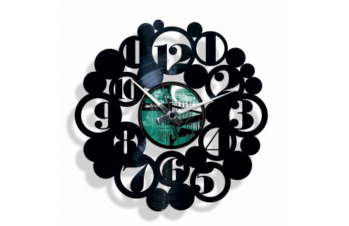 Zidni sat Disc'o'clock Bodoni Bubbles