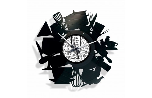 Zidni sat Disc'o'clock Kitchen Madness