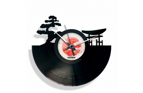 Zidni sat Disc'o'clock Sunset