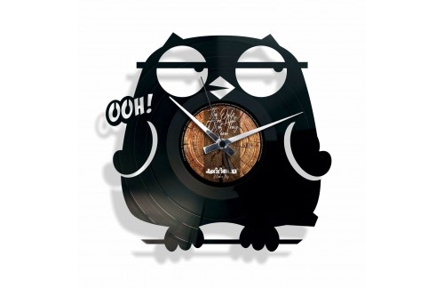 Zidni sat Disc'o'clock Wize Guy