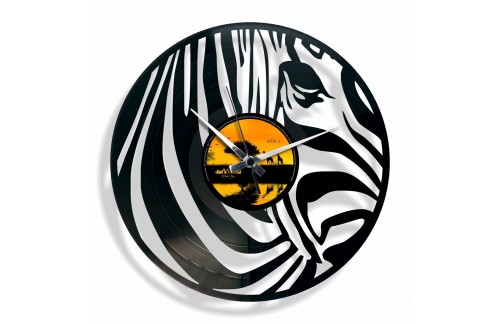 Zidni sat Disc'o'clock Zebra