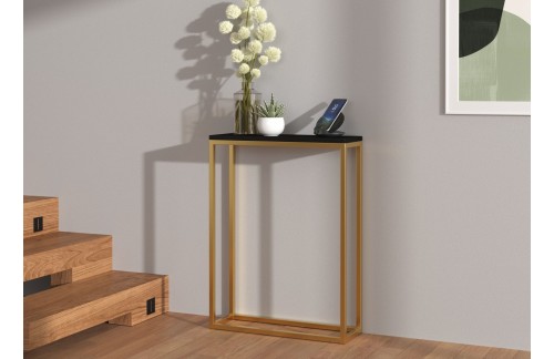 Stilski konzolni stolić LUCAS za hodnik - ZLATNA