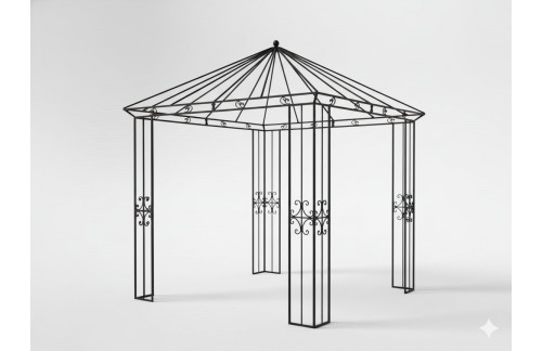 Stožčasta vrtna uta Kona (antično crna, 258 x 258 cm)