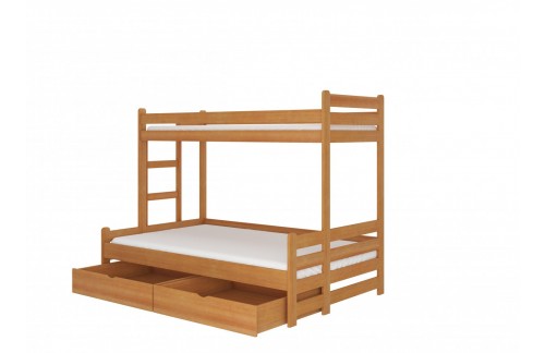 Troslojni krevet BENITO 200x90 s dvije ladice